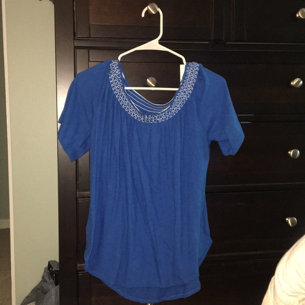 Blue Off the shoulder top